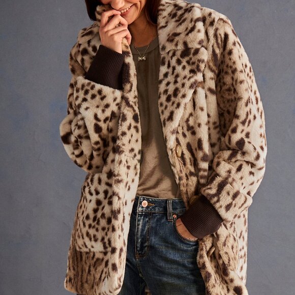 Cabi Women's Leopard Coat Size Large Brand New! MSRP $249 Get it for a low price - Picture 1 of 7
